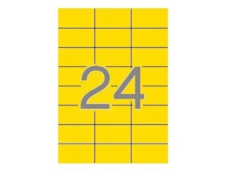 APLI B.20 H. ETIQ. A4 70X37 (24) AMARILLO 01591