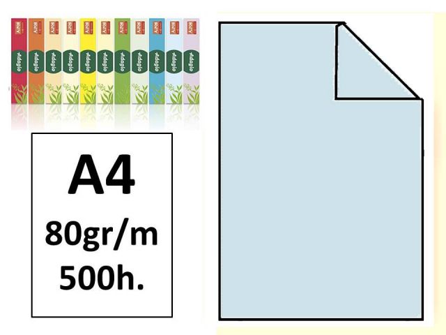 PAQ.500H. PAPEL COLOR MULTIFUNCIÓN A4 80GR AZUL