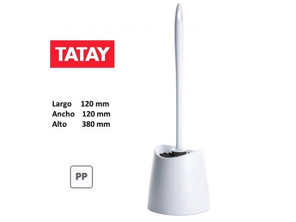 TATAY ESCOBILLERO WC PP BLANCO 43141