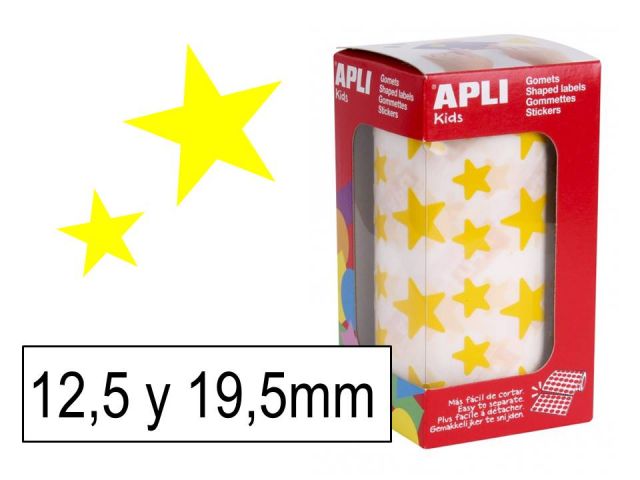 APLI ROLLO GOMETS ESTRELLAS AMARILLO 4887