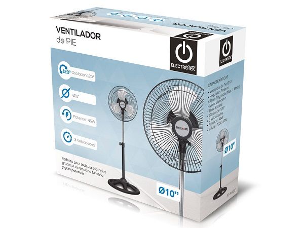 ELECTROTECK VENTILADOR PIE 45W 25cm. ET-F10SF