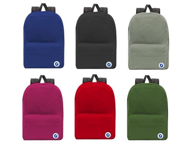 MOCHILA ESCOLAR ECO 29,5 x 39 x 11 cm. COL.SURTIDO