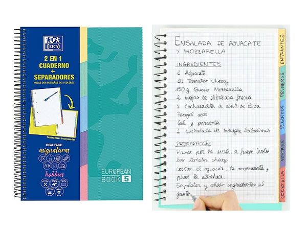 OXFORD CUADERNO EUROPEANBOOK 5 PEST. A5+ 400135623