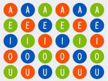 APLI ROLLO GOMETS LETRAS VOCALES MAYUSCULAS 20mm 16797