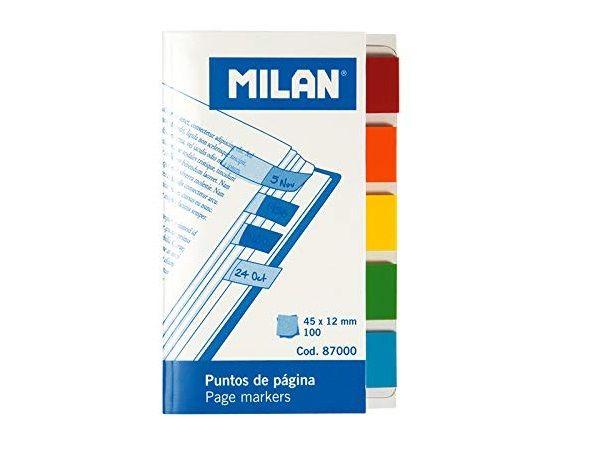 MILAN BLOC 100 INDEX 5 COLORES REMOVIBL