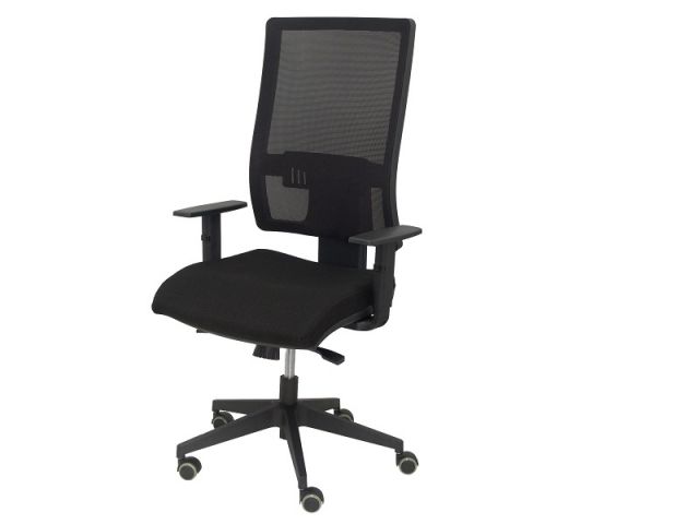 PYC SILLA SINCRO HORNA RESPALDO MALLA NEGRO