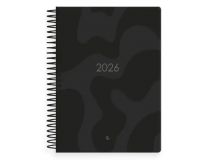LDP AGENDA ANUAL ESPIRAL DIA PÁGINA A5 SYROS 2026 NEGRO