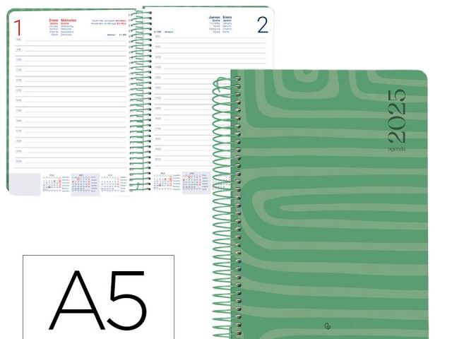 LDP AGENDA ANUAL ESPIRAL DIA PÁG. A5 SYROS 2024 VE