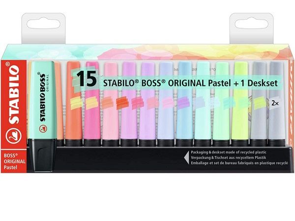 STABILO BOSS EST.15 MARCADOR PASTEL SURTIDO 70/15