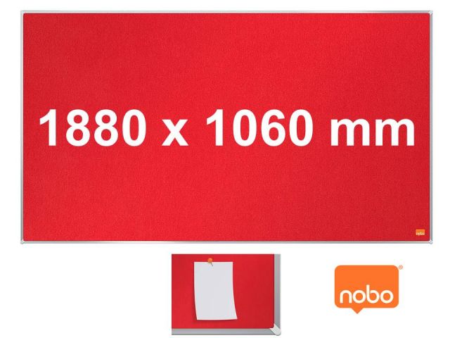 NOBO TABLERO PANORAMICO 1880x1060mm ROJO 1915423