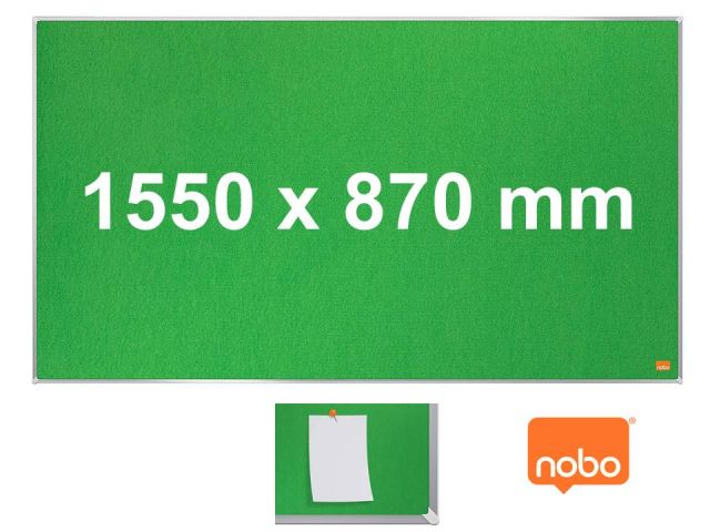 NOBO TABLERO PANORAMICO 1550x870mm VERDE 1915427