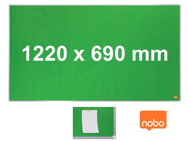 NOBO TABLERO PANORAMICO 1220x690mm VERDE 1915426