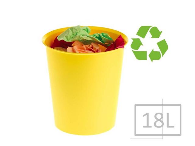 A2000 ECOGREEN PAPELERA 18L 2001  AMARILLO