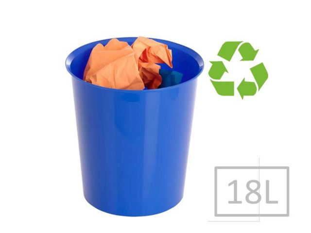 A2000 ECOGREEN PAPELERA 18L 2001  AZUL