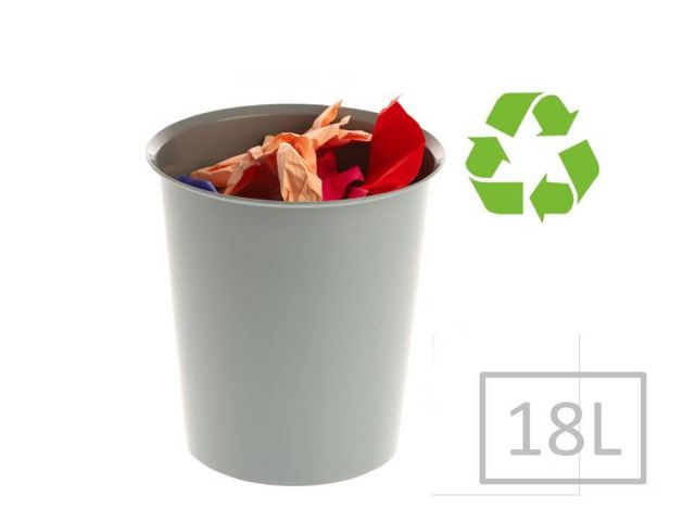 A2000 ECOGREEN PAPELERA 18L 2001  GRIS