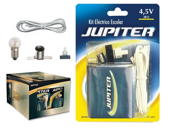 JUPITER KIT ELECTRICO PILA+BOMBILLA +CABLE