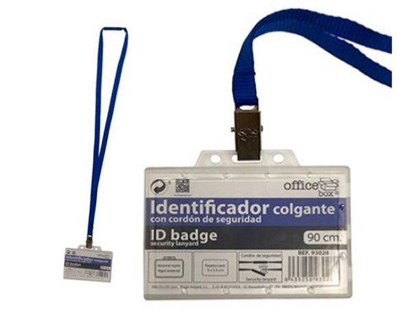 (PACK.25) IDENTIFICADOR C/CORDON AZ 90x55 93028