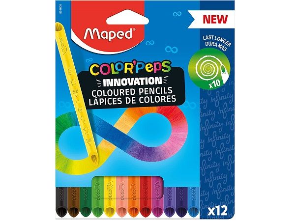 MAPED ESTUCHE CARTON 12 LAPICES COLORPEPS INFINITY