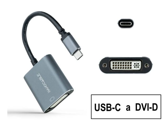 NNC CONVERSOR USB-C a DVI-D, 15cm 10.16.4103-G
