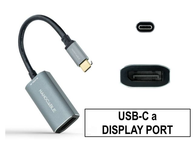 NNC CONVERSOR USB-C a DISPLAY PORT 8K 15cm 10.16.4104-G