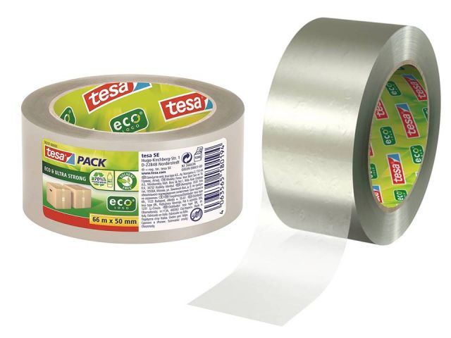 TESA CINTA EMBALAJE ECO ULTRA STRONG 50X66 TRANSPARENTE