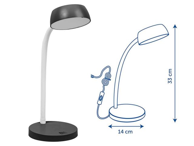 OXFORD CLICK  LAMPARA ESCRITORIO LED NEGRO