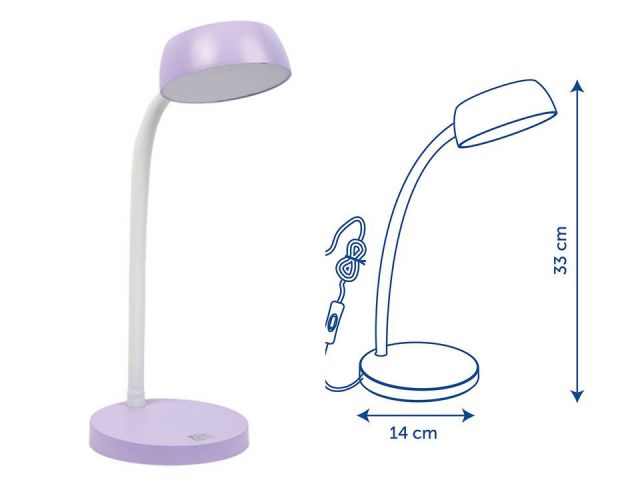 OXFORD CLICK  LAMPARA ESCRITORIO LED LAVANDA