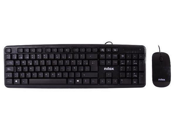 NILOX COMBO TECLADO + RATÓN CABLE USB NEGRO