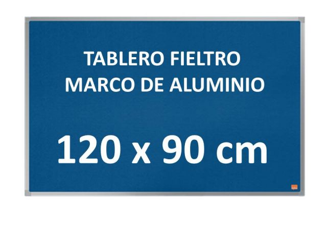 NOBO TABLERO FIELTRO MARCO  ALUMINIO 120x90 1915203