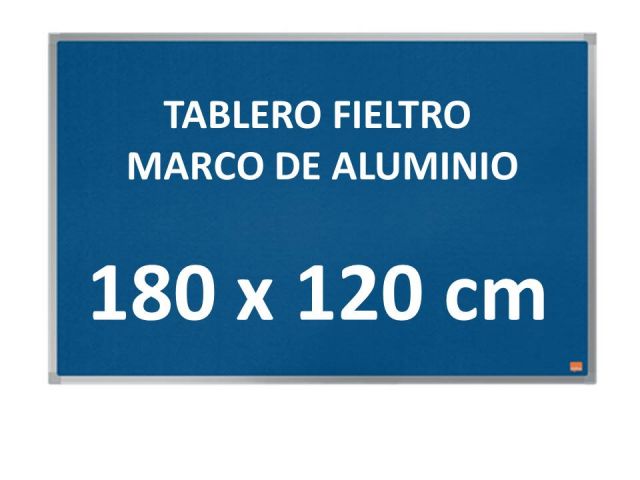 NOBO TABLERO FIELTRO MARCO ALUMIN. 180x120 1915438