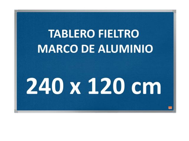 NOBO TABLERO FIELTRO MARCO ALUMIN. 240x120 1915439
