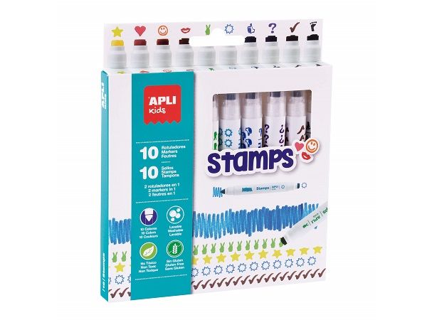 APLI EST.10 ROTULADOR STAMPS PUNTA NORMAL + SELLOS