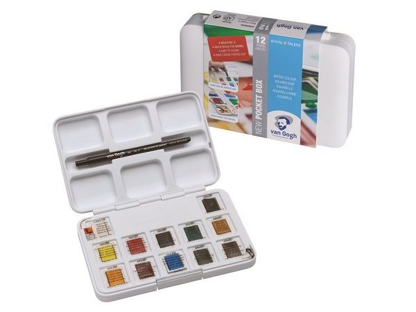 CAJA ACUARELAS 12 COLORES VAN GOGH 20808631