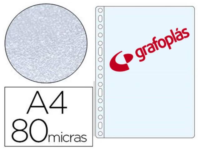 GRAFOP. C.100 FUNDAS PP A4 80MC ESTANDAR 5570100