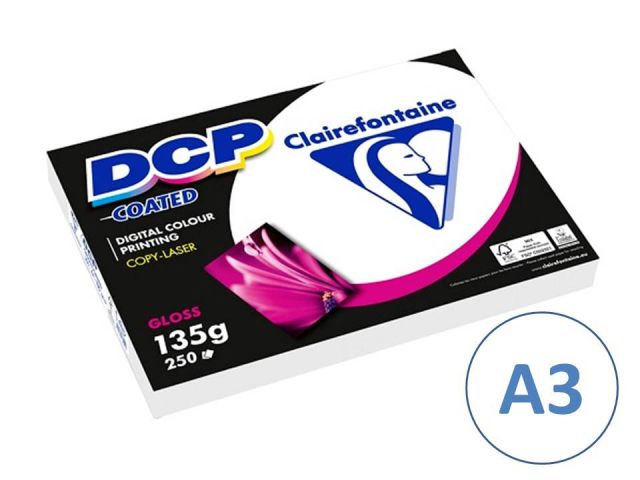 P.250H. PAPEL DCP COATED GLOSSY 135G A3 6842C