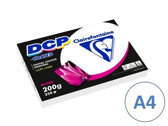 P.250H. PAPEL DCP COATED GLOSSY 200G A4 6861C