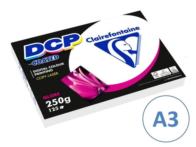 P.250H. PAPEL DCP COATED GLOSSY 250G A3 6872C