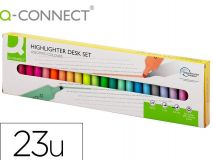ESTUCHE SOBREMESA 23 MARCADOR FLUORESC. Q CONNECT