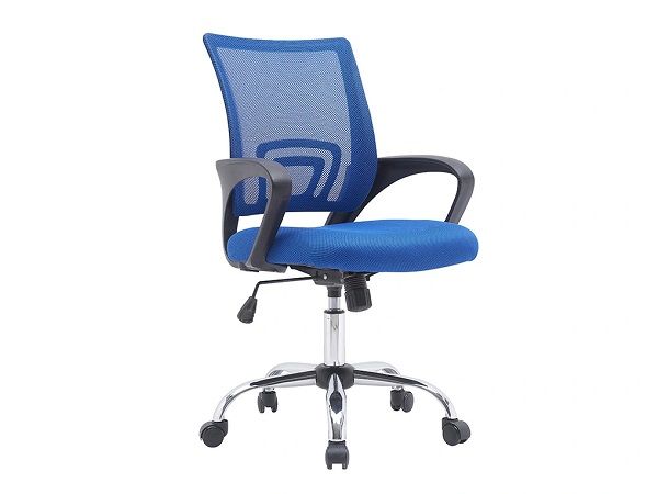 QC SILLA SIENA OFICINA AZUL RESPALDO MALLA AZUL