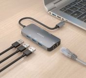 AISENS HUB USB-C  DOCK 6  ASUC-6P019-GR