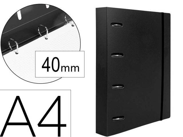 LDP CARPEBLOC 4A 40mm PP C/GOMA C/RECAMBIO NEGRA