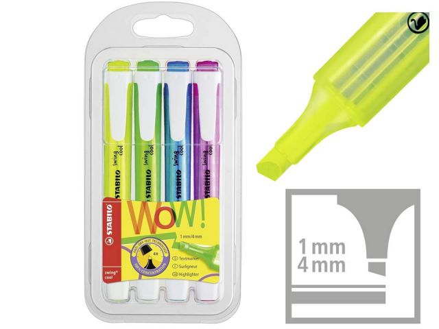 STABILO SWING COOL EST.4 MARCADOR SURTIDO 275/4 