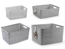 CESTA ORDENACION RATTAN 28 LITROS N6 34x40x23cm