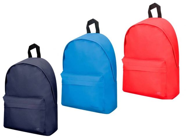 MOCHILA ESCOLAR ECO 30x40x12cm. COL.SURTIDO LDP
