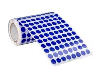 LIDERPAPEL ROLLO GOMETS REDONDO 10,5mm AZUL 6000 UNIDADES
