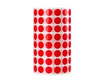 LIDERPAPEL ROLLO GOMETS REDONDO 10,5mm ROJO 6000 UNIDADES