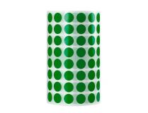 LIDERPAPEL ROLLO GOMETS REDONDO 10,5mm VERDE 6000 UNIDADES