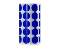 LIDERPAPEL ROLLO GOMETS REDONDO 20mm AZUL 2000 UNIDADES
