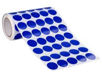LIDERPAPEL ROLLO GOMETS REDONDO 20mm AZUL 2000 UNIDADES
