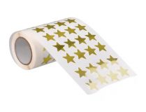 LIDERPAPEL ROLLO GOMETS ESTELLAS 20mm DORADAS 1500 UNIDADES